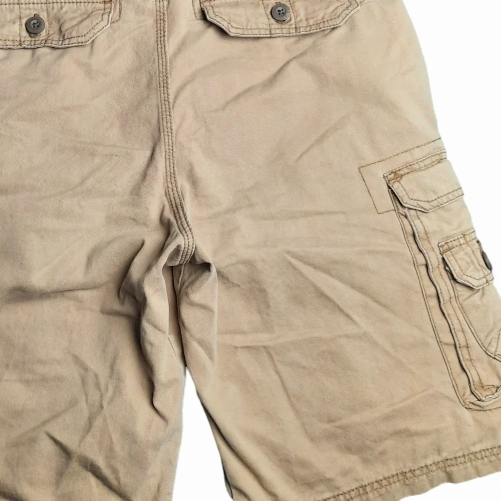 Lee Dungarees Cotton Khaki Cargo Shorts SZ 30
